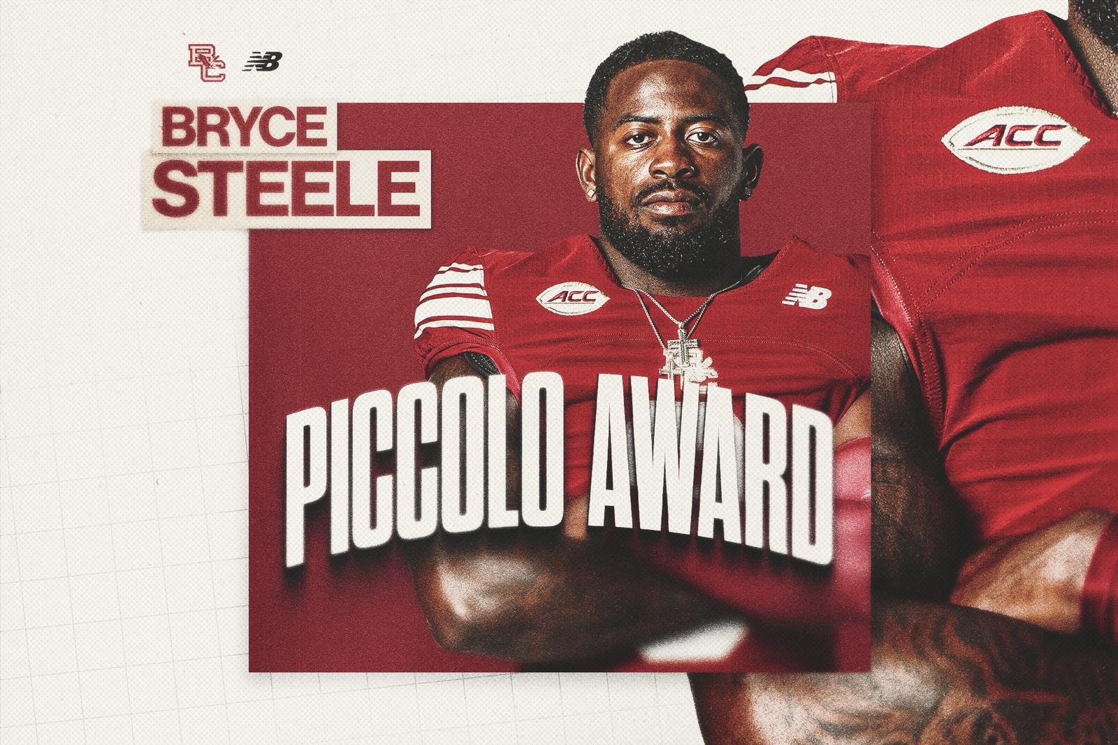 Bryce Mathieu Boston Bryce Steele Receives ACC's Brian Piccolo Award - Boston College Athletics