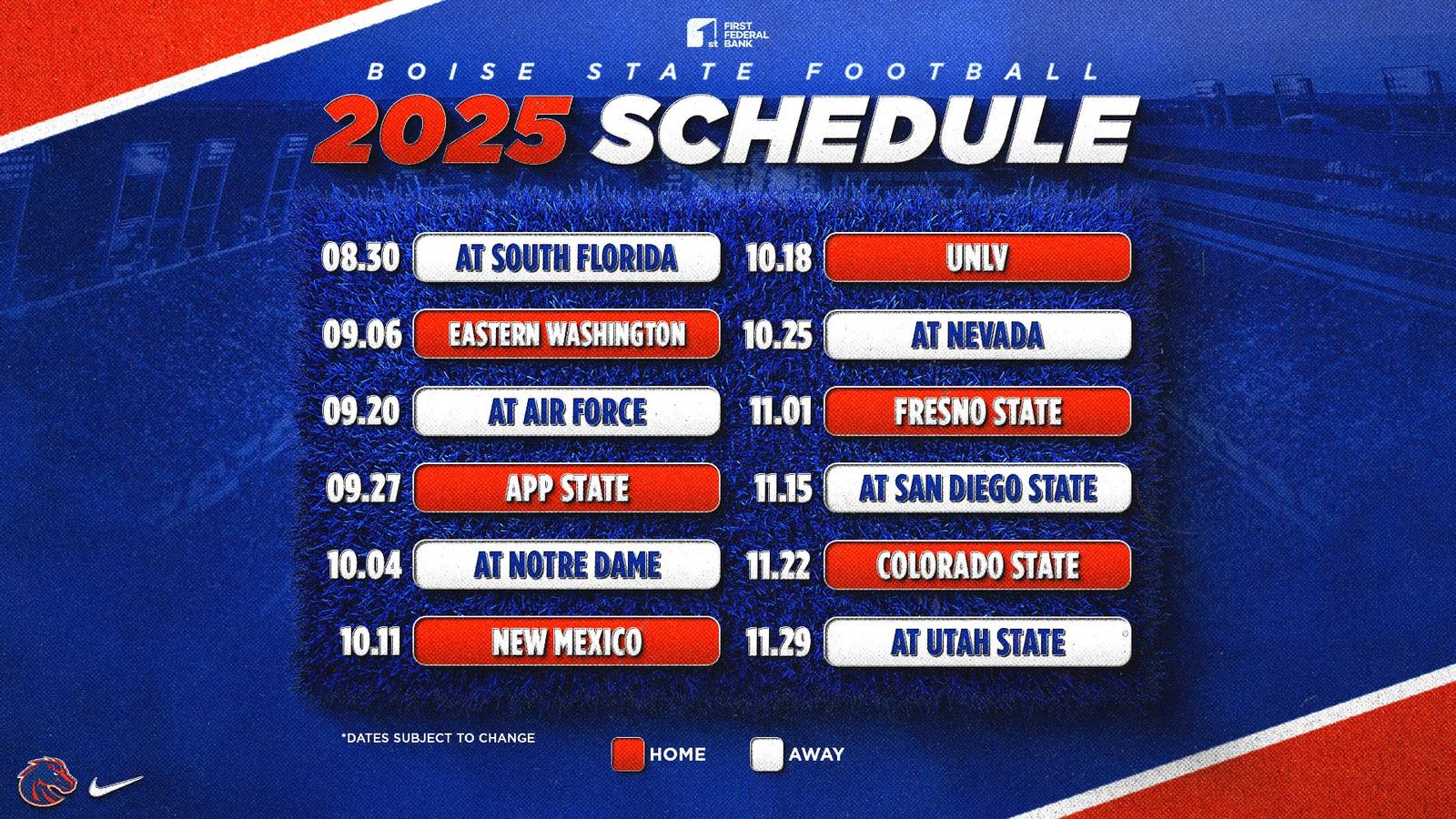 2025 Boise State Football Schedule Announced Boise State University 2025-boise-state-football-schedule-announced-boise-state-university