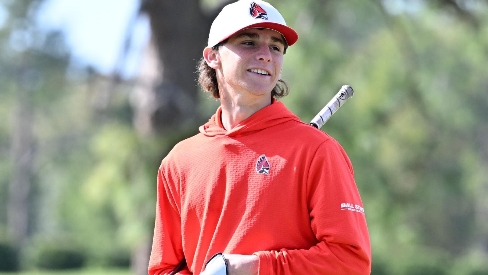 Harris Rafferty Golf Men's Golfers Suspend Play During Second Round in Bloomington - Ball ...