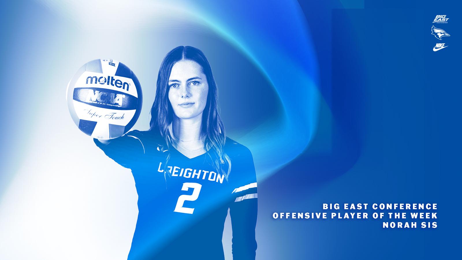 Sis Earns BIG EAST Offensive Player of the Week Honors - Creighton ...
