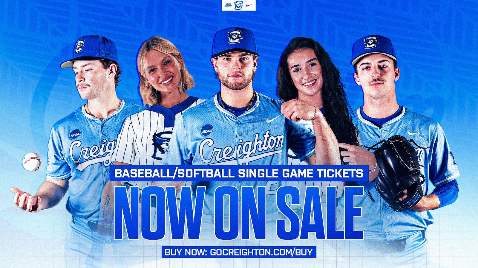 Baseball Horizontal Single-Game Tickets for Baseball & Softball Available - Creighton ...