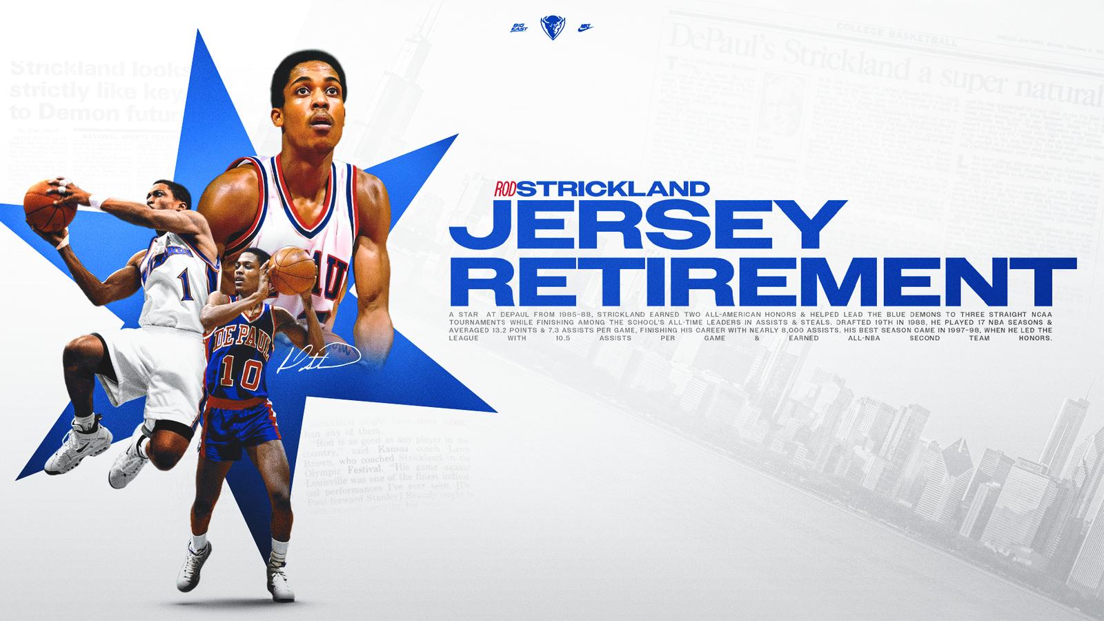 Rod Retirement DePaul Announces Retirement of Rod Strickland's Jersey - DePaul ...