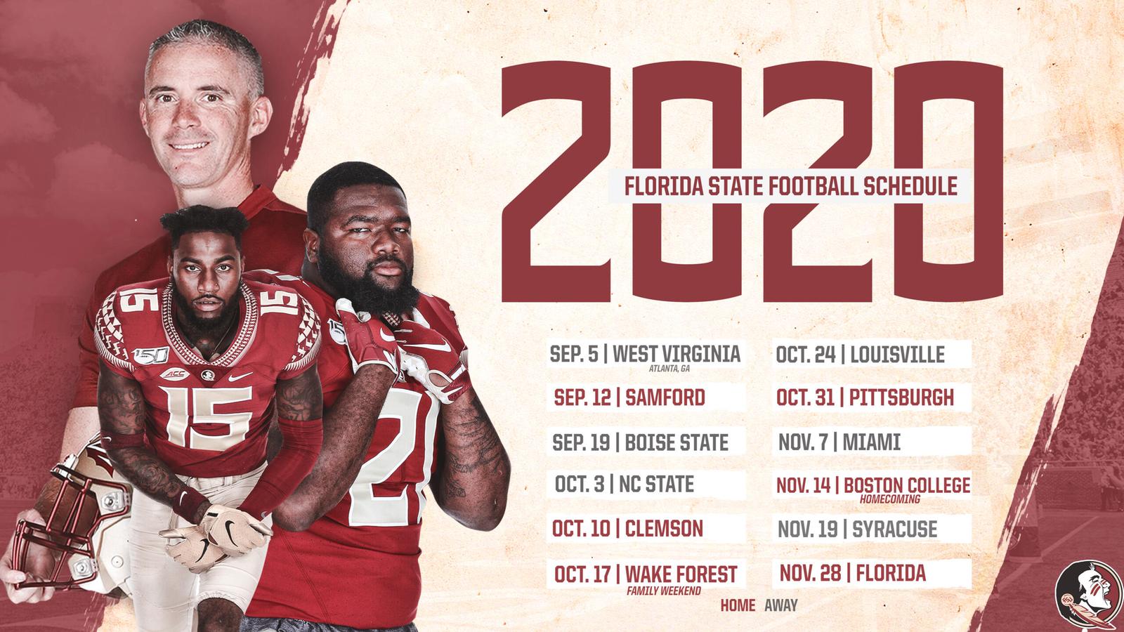Fsu Date Florida State’s 2020 Schedule Unveiled - Florida State University