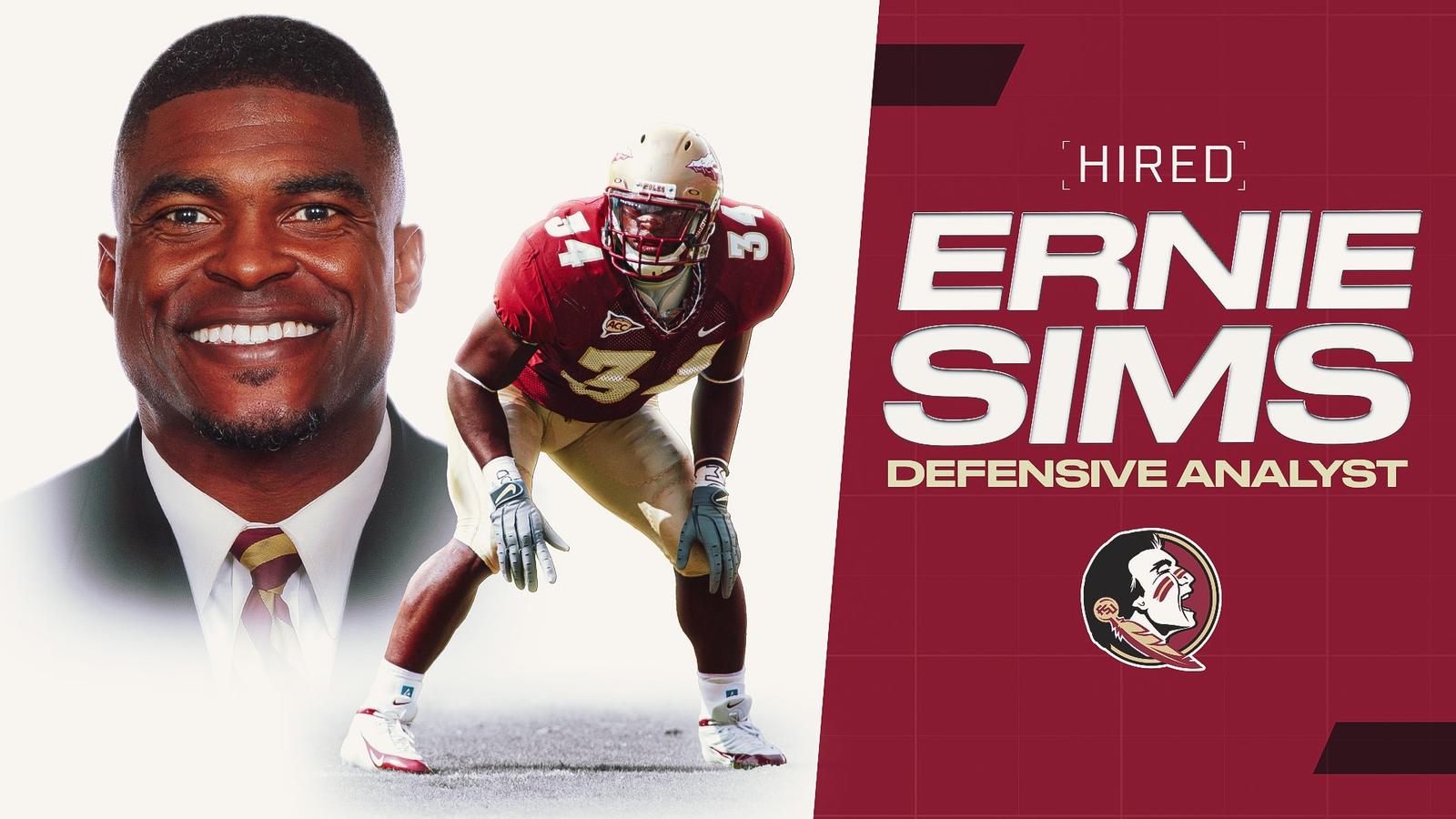 Ernie Sims Joins FSU Football Staff - Florida State University