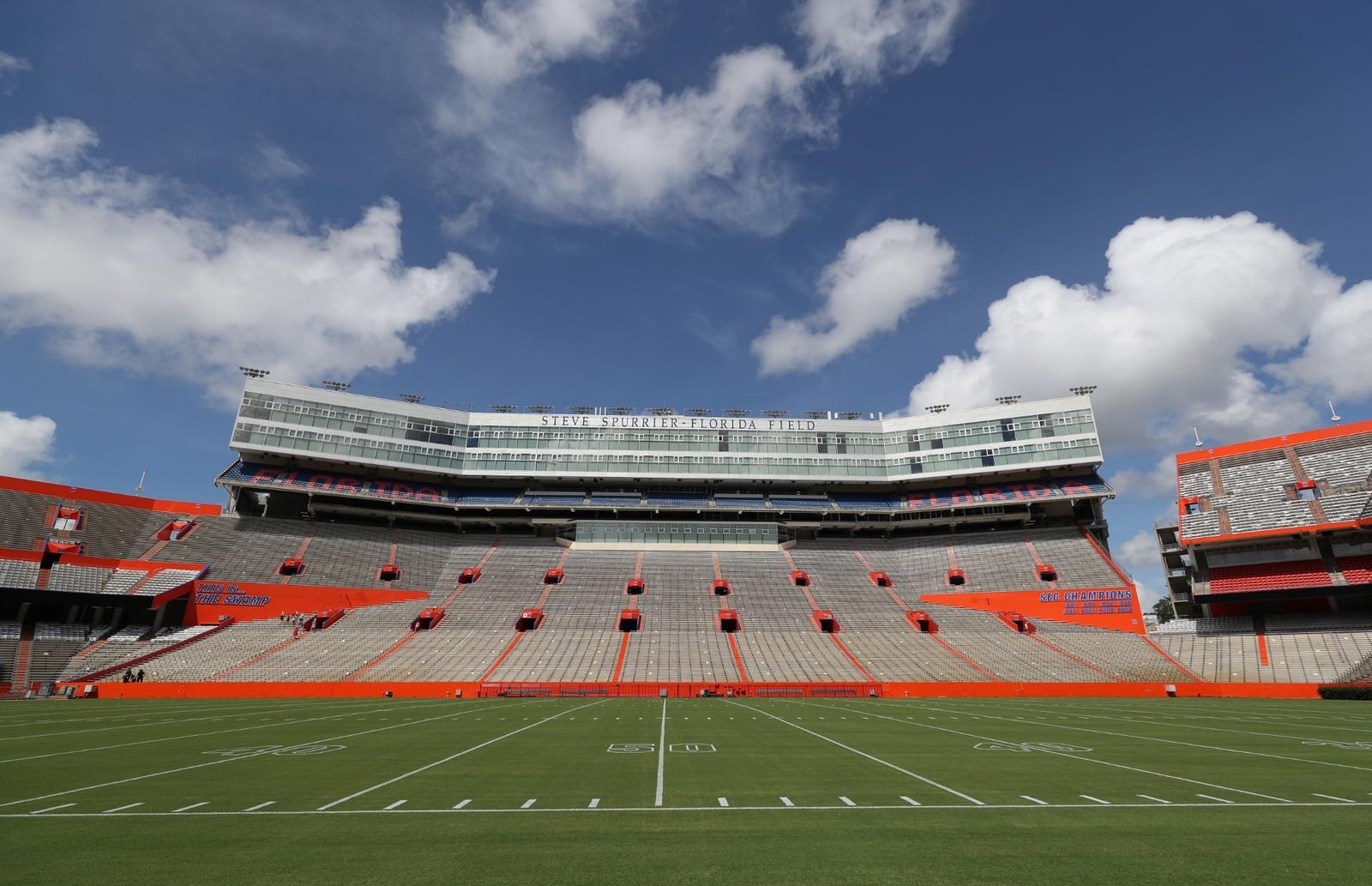 Florida Gators - Here Come the Gators Spurrier Field - Ben Hill Griffin Stadium - College Wall Art Florida Gators - Here Come the Gators Spurrier Field - Ben Hill Griffin Stadium - College Wall Art