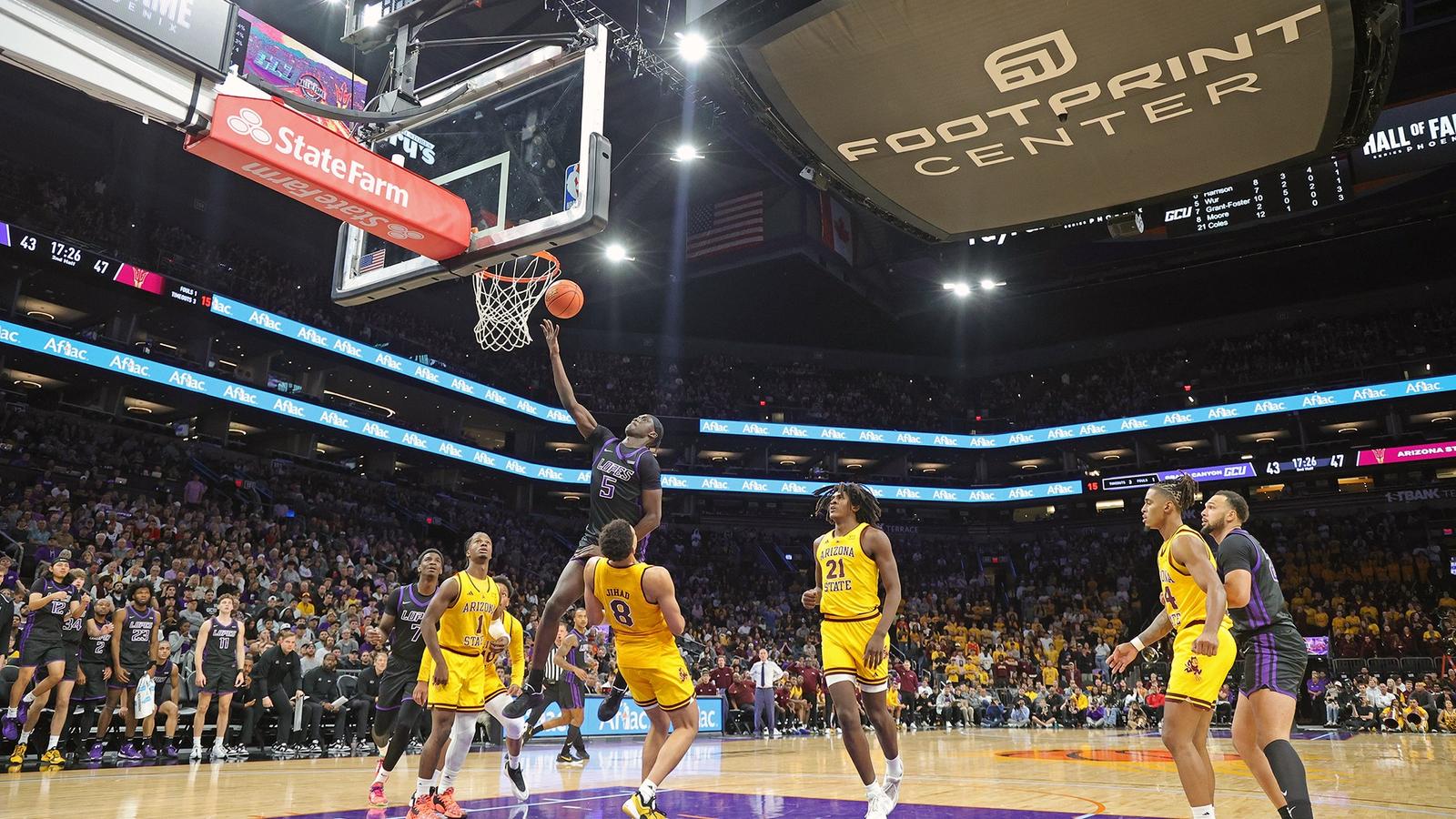 Jim Pyers Depleted Lopes slip in 2nd half to Sun Devils - Grand Canyon University ...