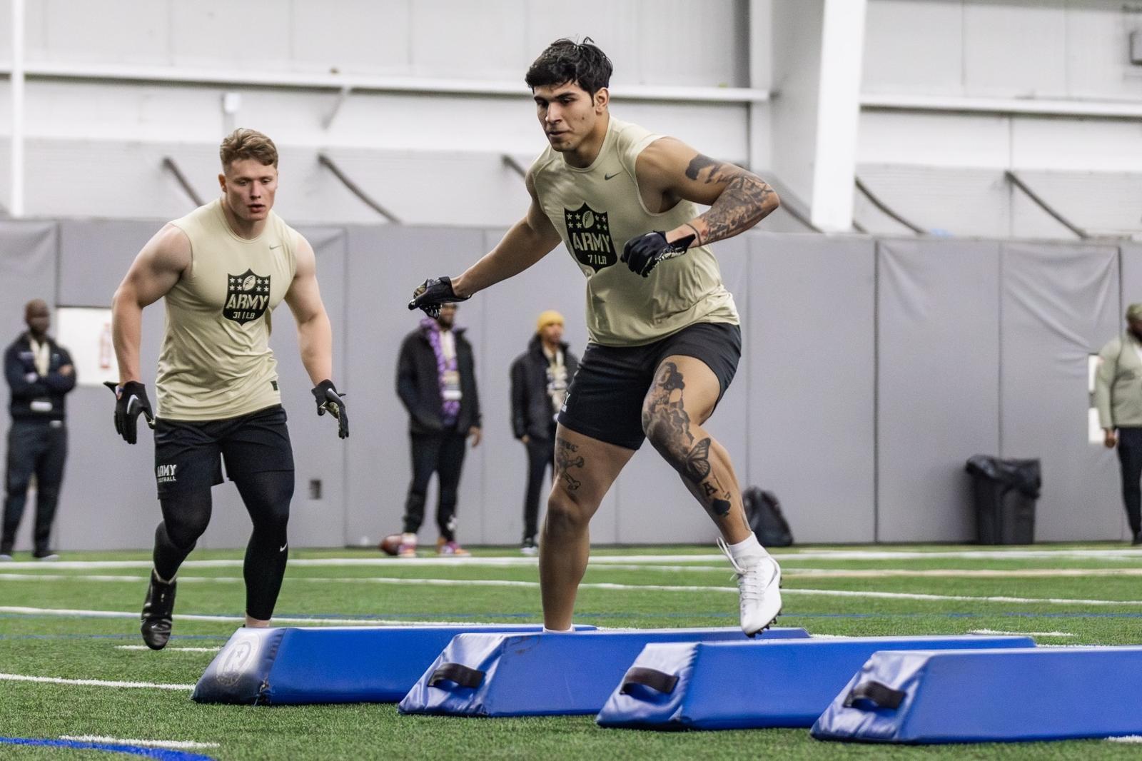 Pro Day Eight Football Players Participate in NFL Pro Day - Army West Point