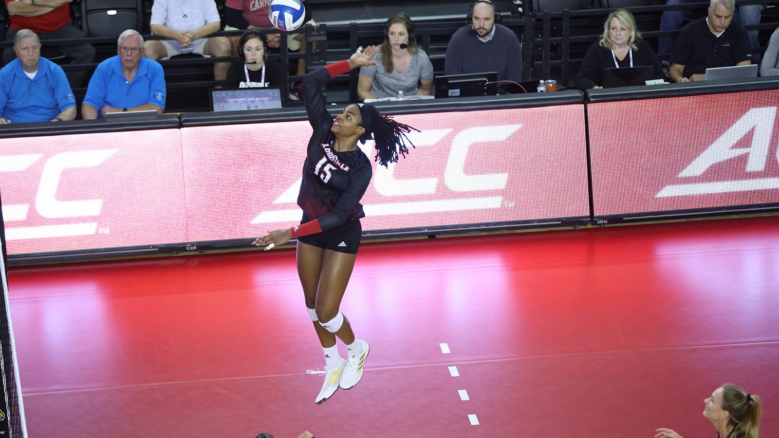 Alexis Hamilton No. 5 Louisville Volleyball Takes Down Tar Heels 3-1 - University of ...