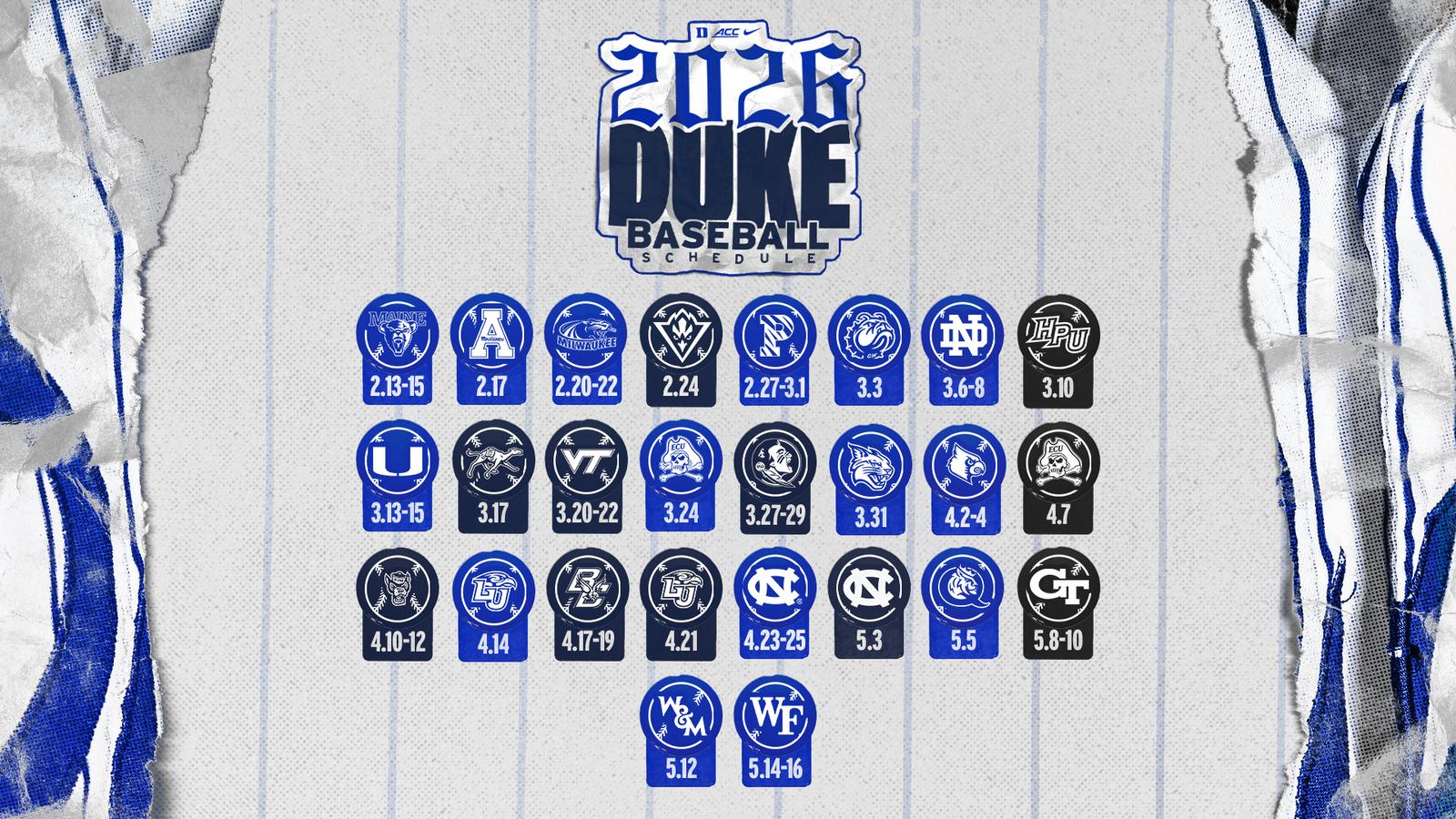 Goduke Duke Baseball Announces 2026 Schedule - Duke University