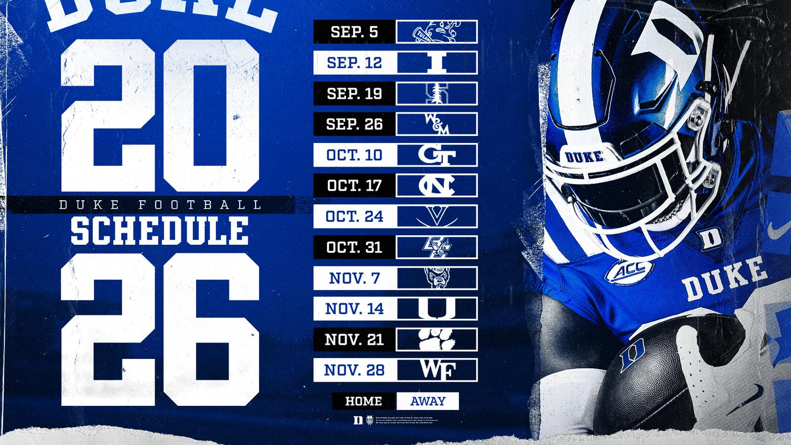 Goduke 2026 Slate Set for Football - Duke University