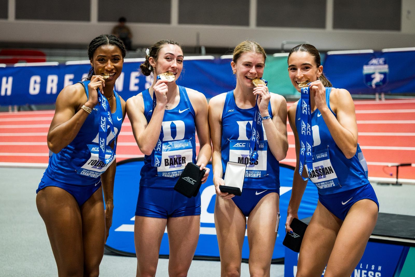Duke Rowan Women’s DMR Claims Gold, Rowan Earns Silver on Day One at ACC’s - Duke ...