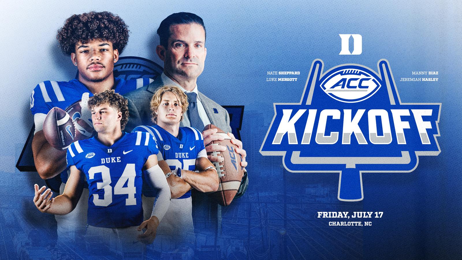 Goduke Four Set for Annual ACC Kickoff - Duke University