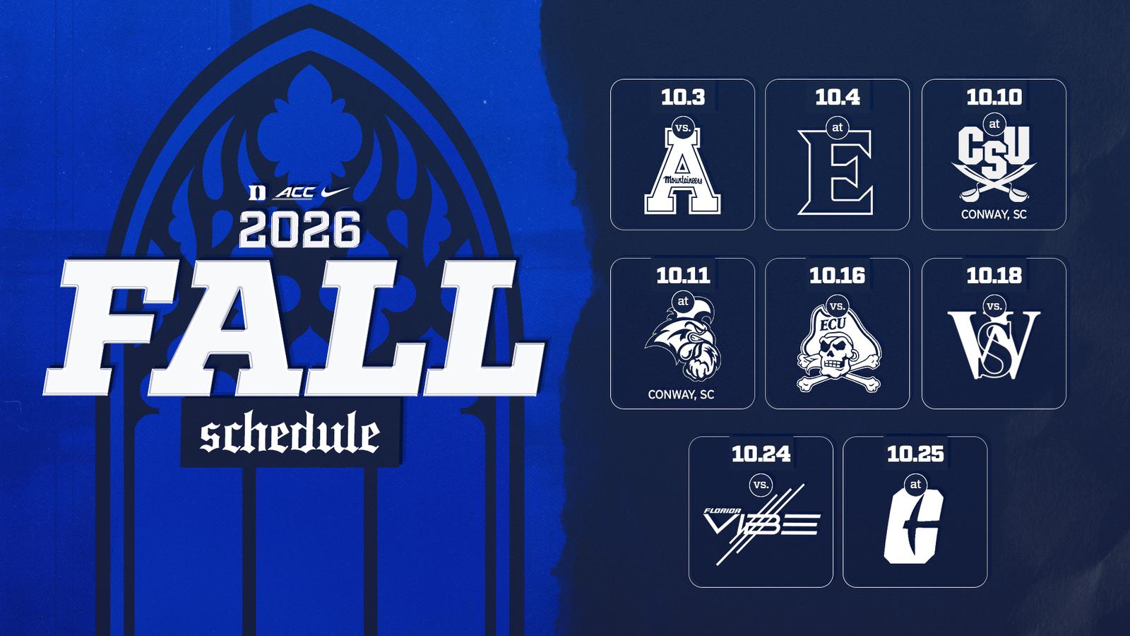 Goduke Softball Announces 2026 Fall Ball Schedule - Duke University