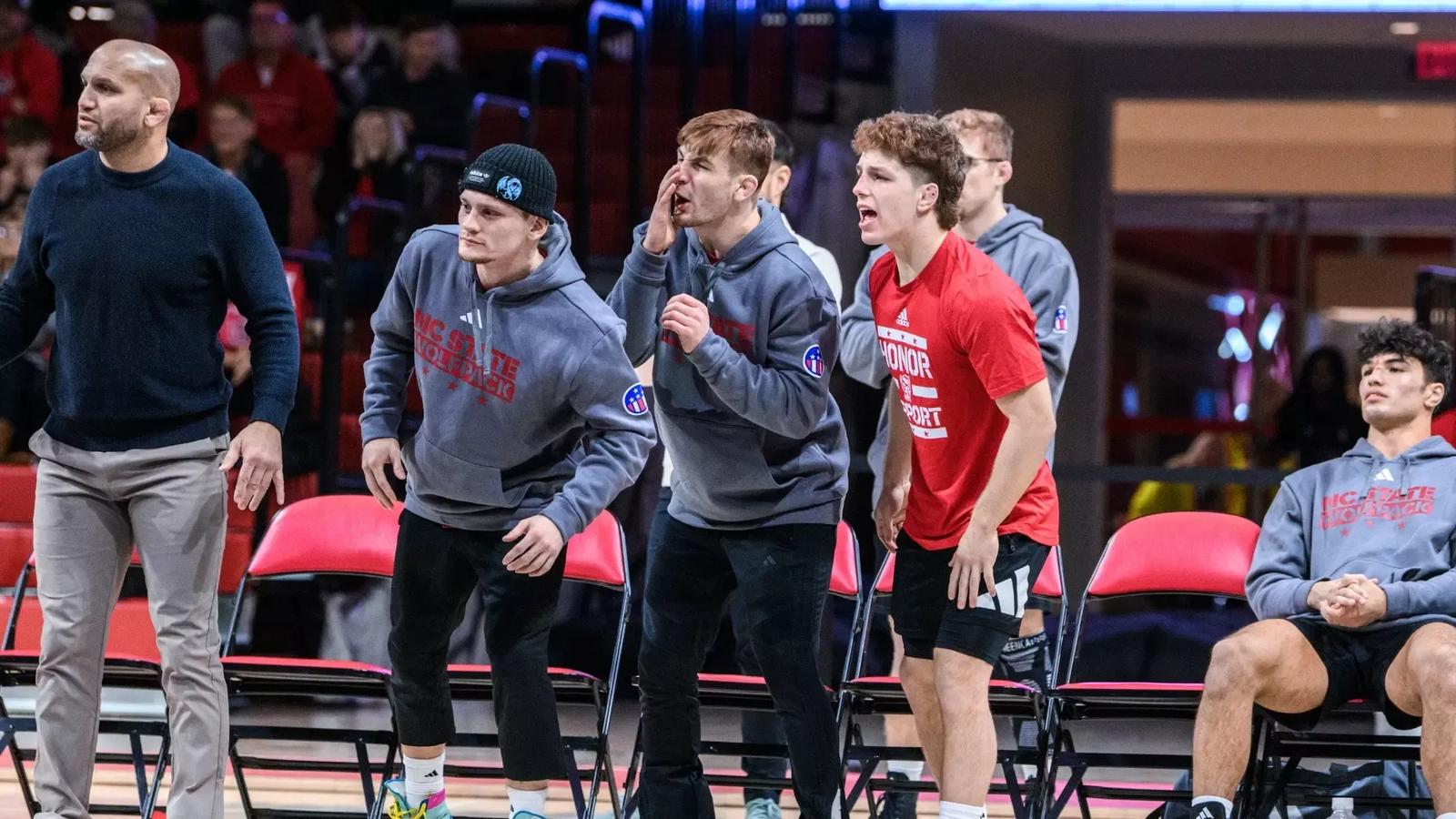Matty Singleton #7 Pack Faces #17 Stanford for Final Home Dual - NC State University ...