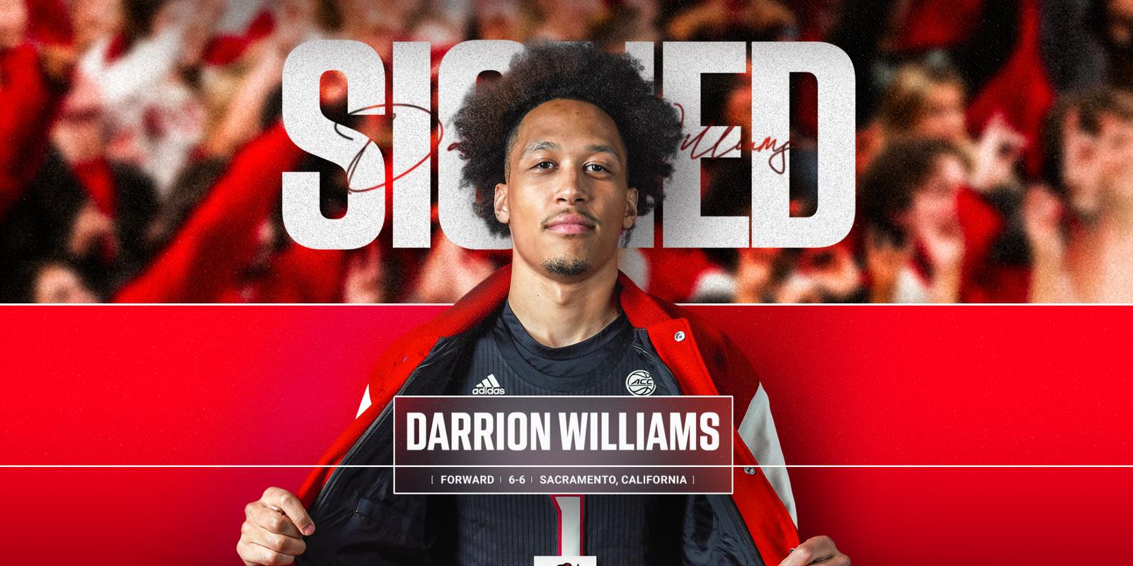 Pack Announces Addition of Darrion Williams - NC State University Athletics