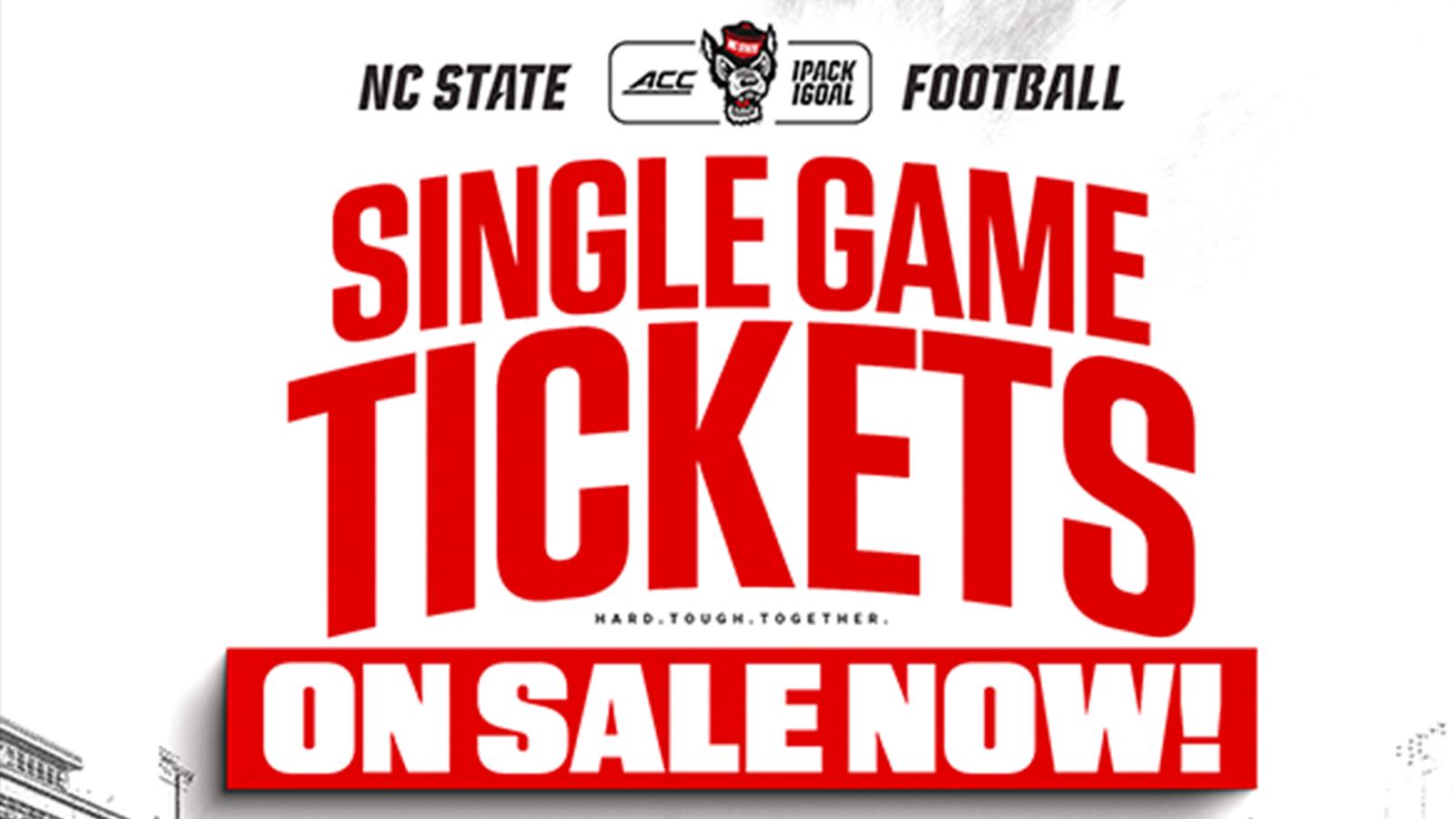 NC STATE FOOTBALL SINGLE-GAME TICKETS ON SALE NOW! - BVM Sports