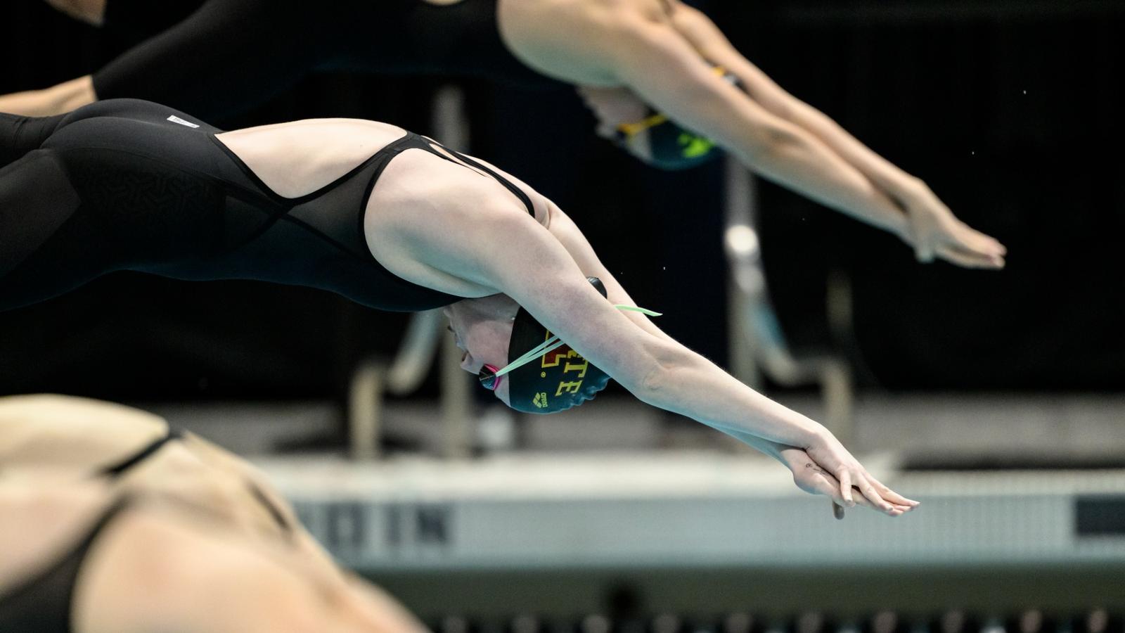 Stella Rieth Cyclones Secure Three Top-10 Times Against Jayhawks, Four Divers Earn ...