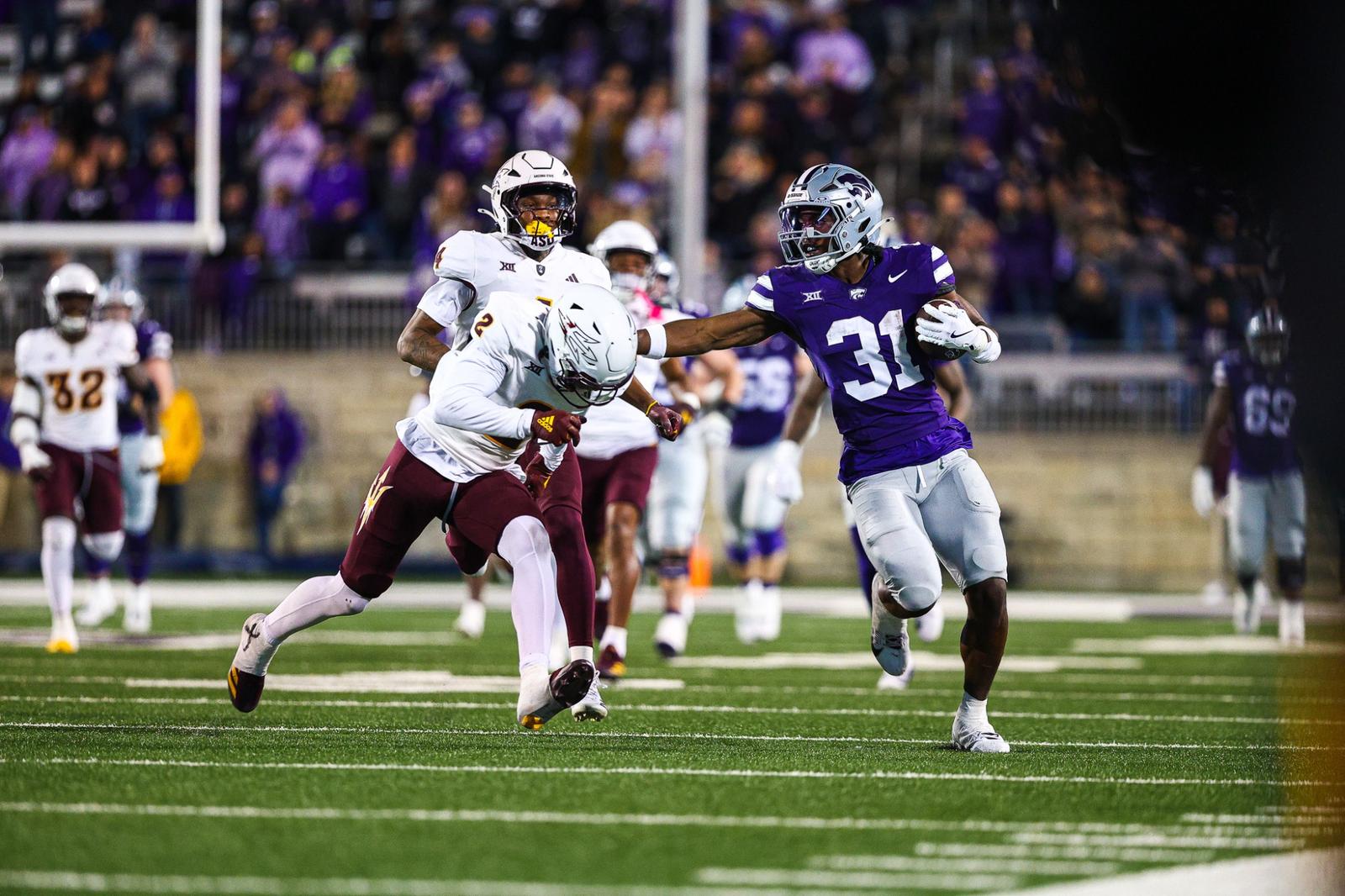 Jordan Riley Kansas State 20/19 K-State's Rally Falls Short to Arizona State, 24-14 - Kansas ...