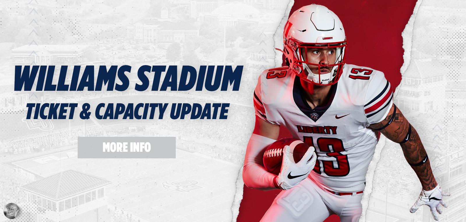 Liberty Sets Williams Stadium Seating Capacity and Ticket Policy