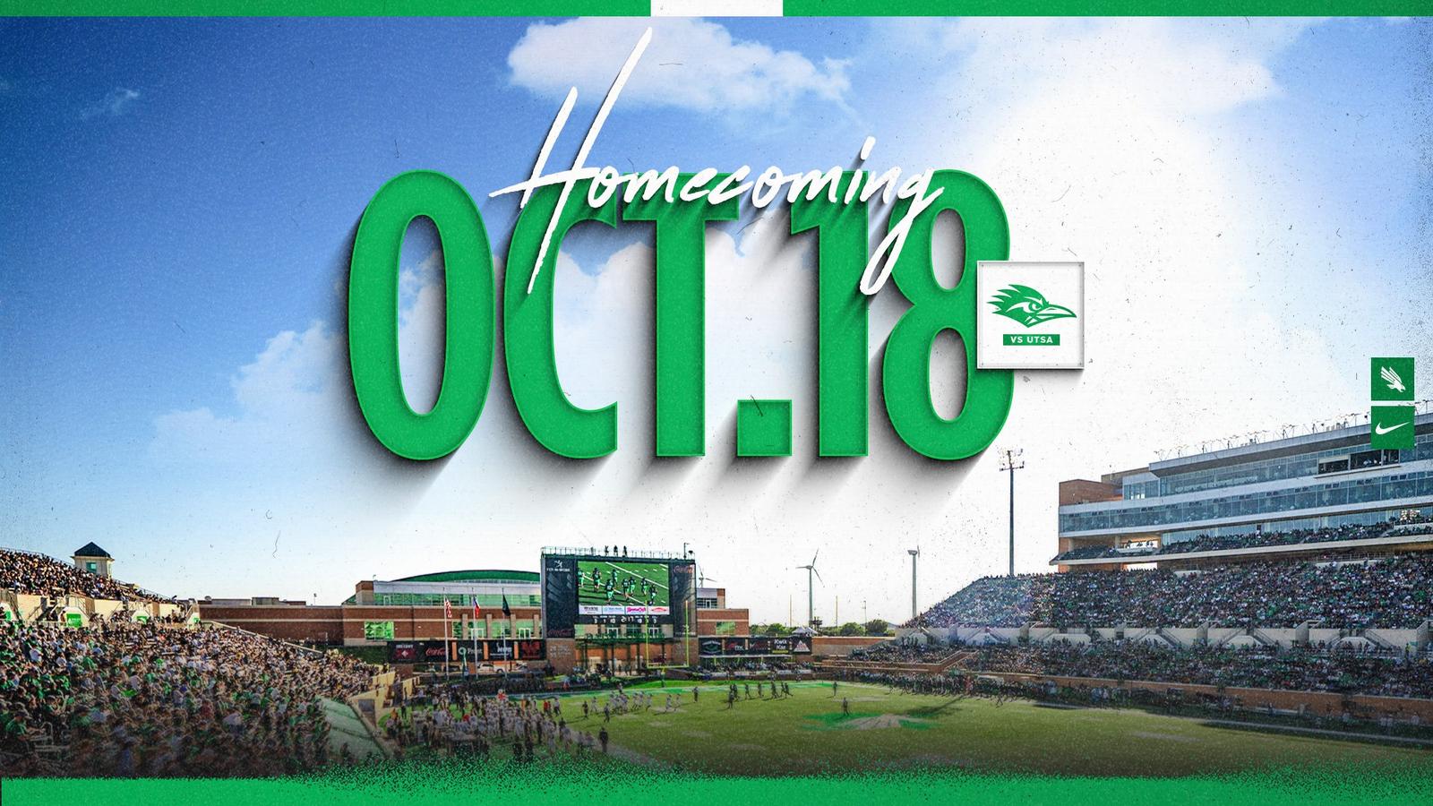 Unt Events UNT Homecoming Set for Oct.18 vs. UTSA - University of North Texas ...
