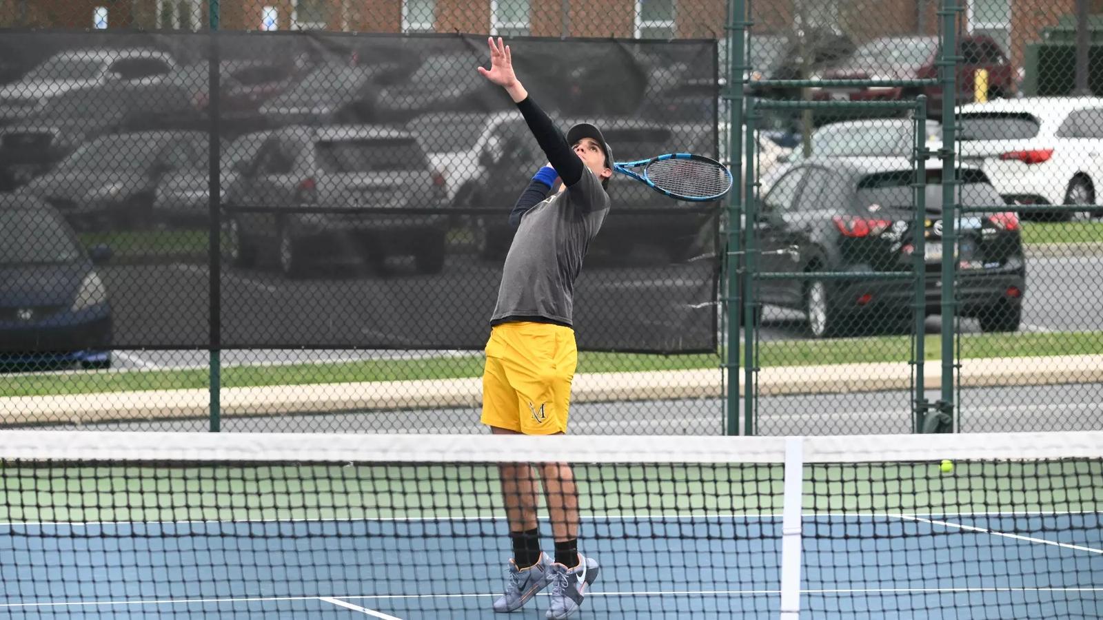 Evan Shepard Men's tennis controls play against Shepherd in shutout victory ...