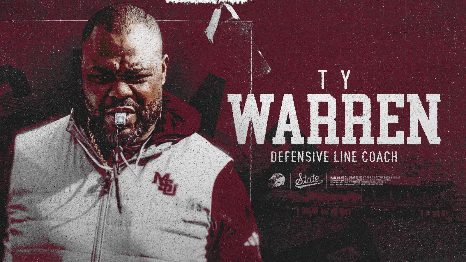 Ms Ty Mississippi State Adds Two-Time Super Bowl Champion Ty Warren To Staff ...