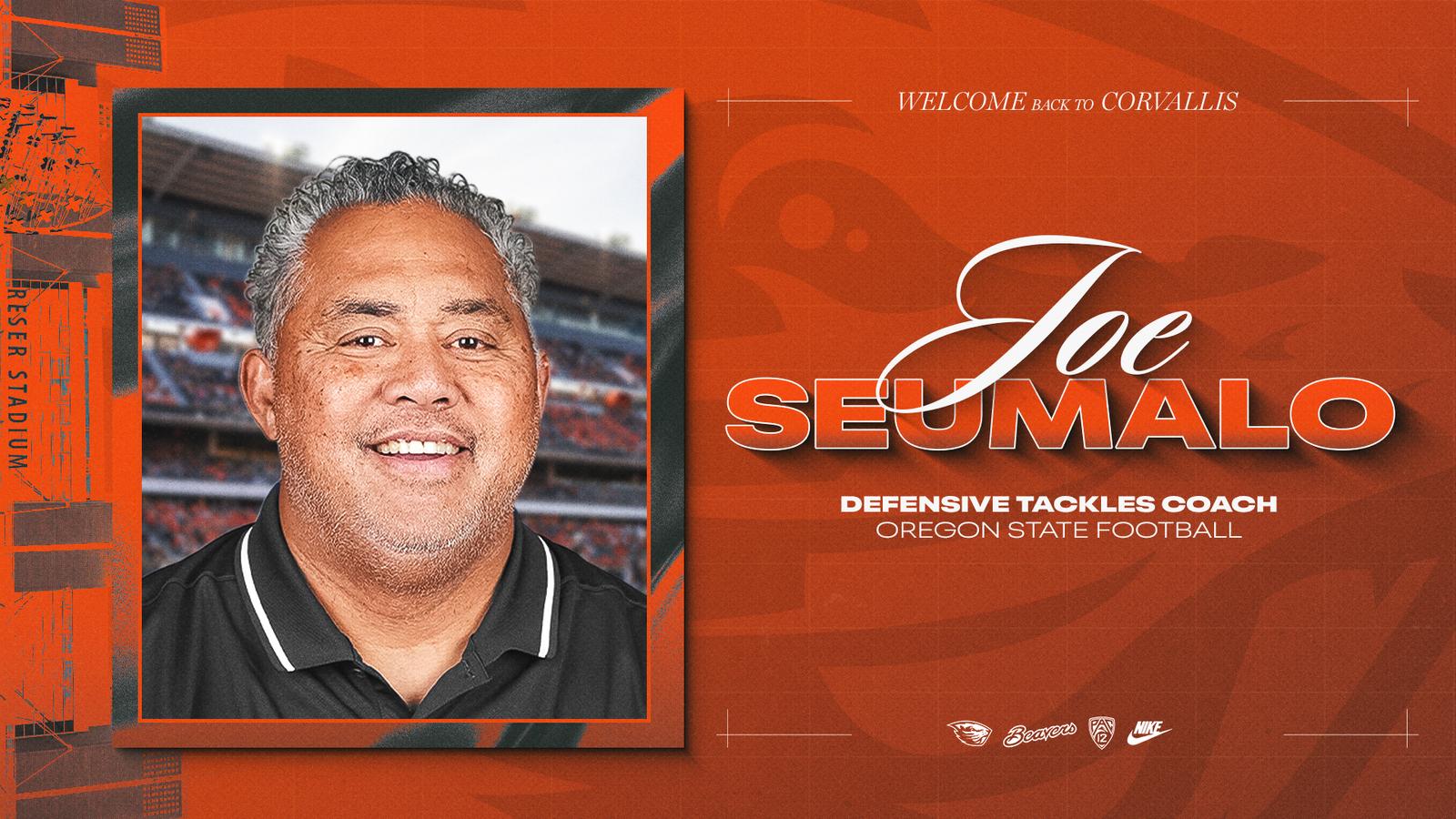 Joe Patnode Oregon Joe Seumalo Named Defensive Tackles Coach - Oregon State University ...