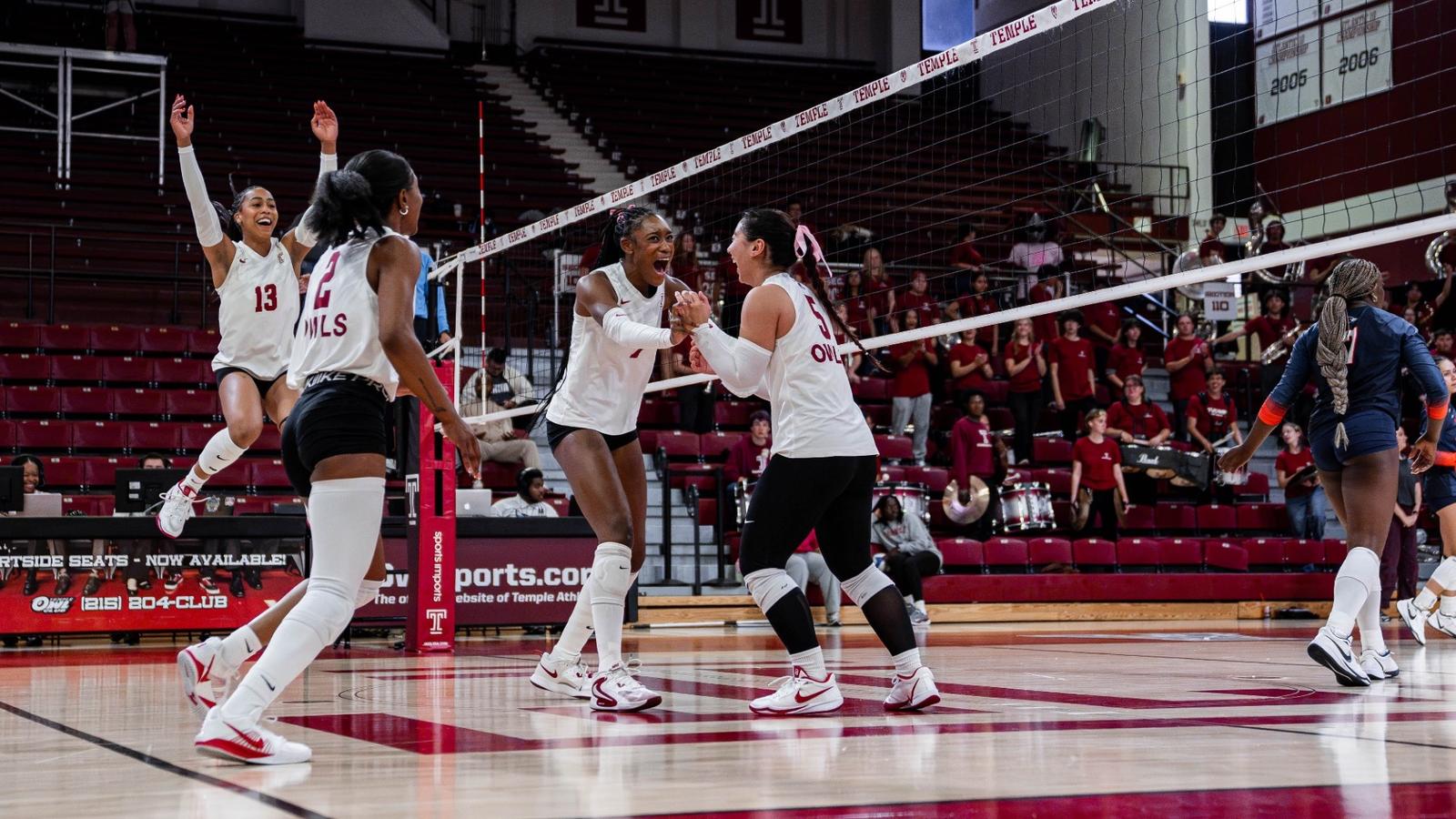 Grad Temple Temple Takes Down UTSA In Four Sets - Temple