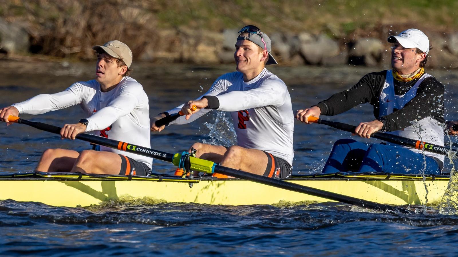 Michael Herman Rowing #3 Heavyweight Rowing to Race #10 Yale & #13 Cornell for Carnegie Cup ...
