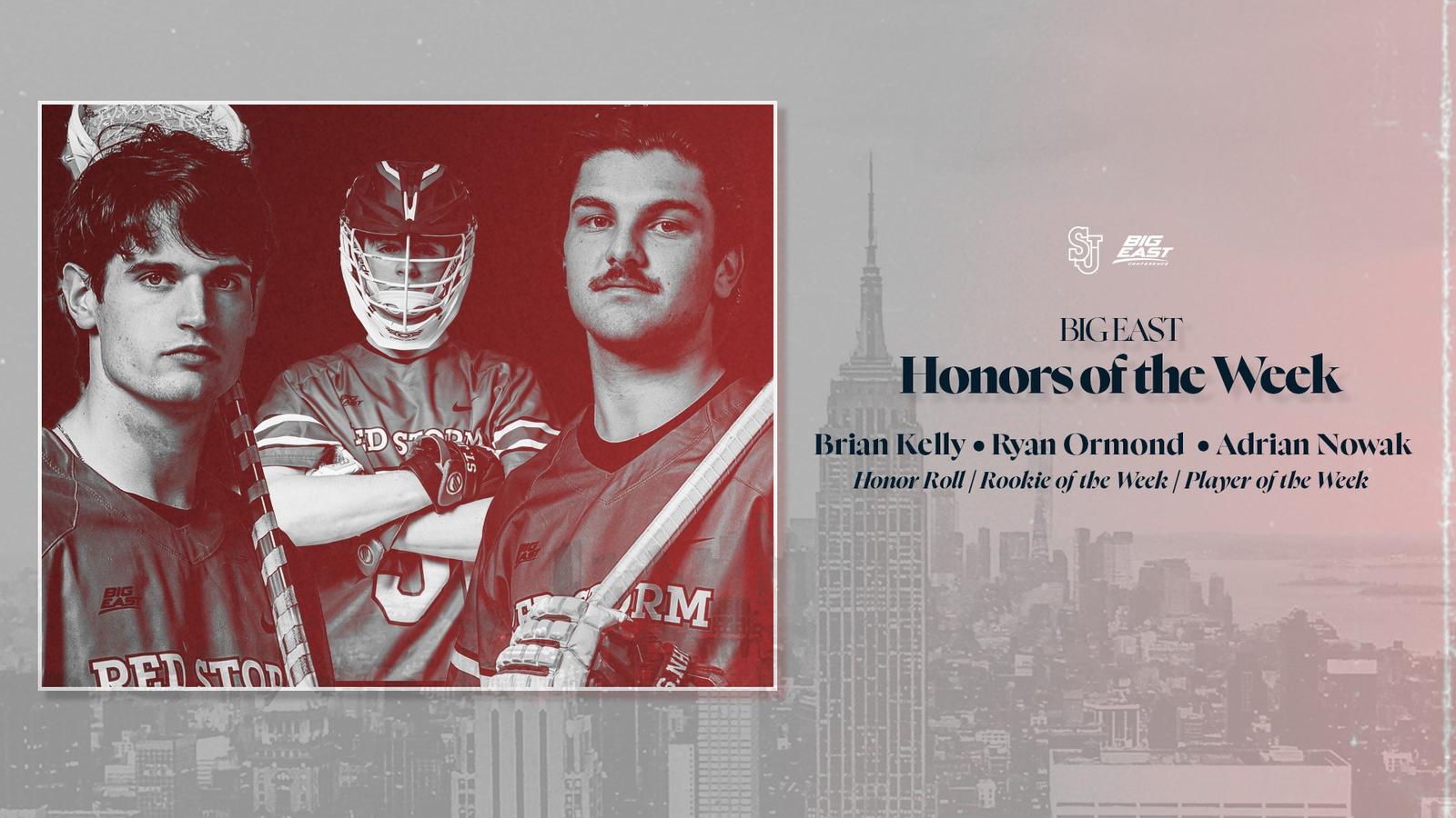 Adrian Nowak Named BIG EAST Offensive Player of the Week; Ryan Ormond ...