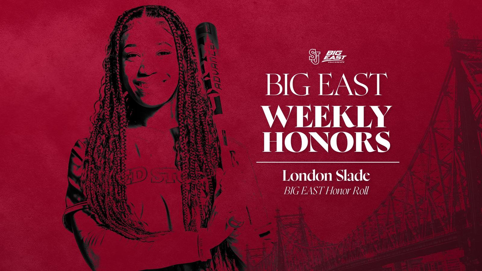 London Slade Named to BIG EAST Weekly Honor Roll - St. John's ...