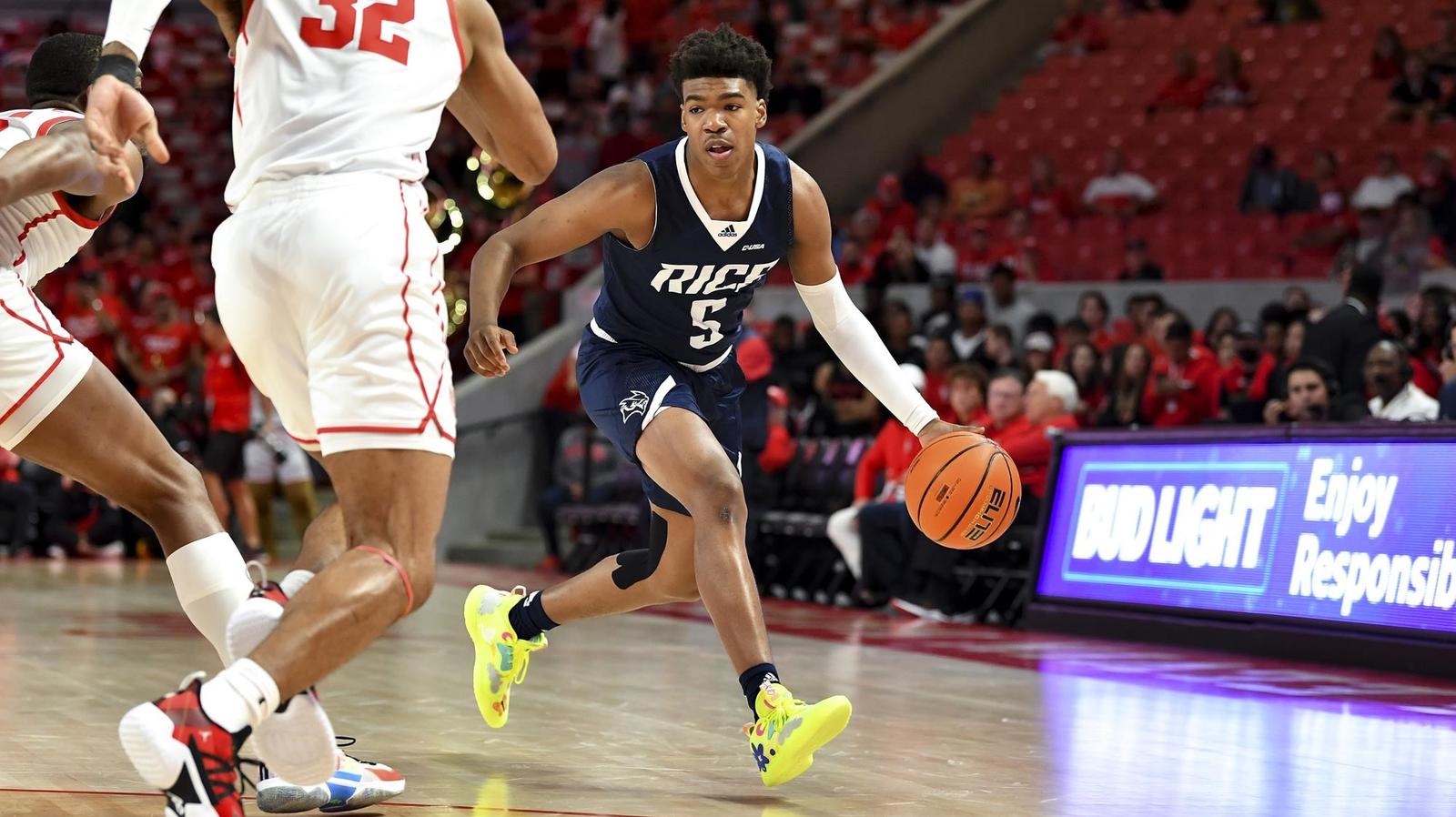 Deon Rice Slow Start Dooms Rice at No. 15/14 Houston - Rice University Athletics