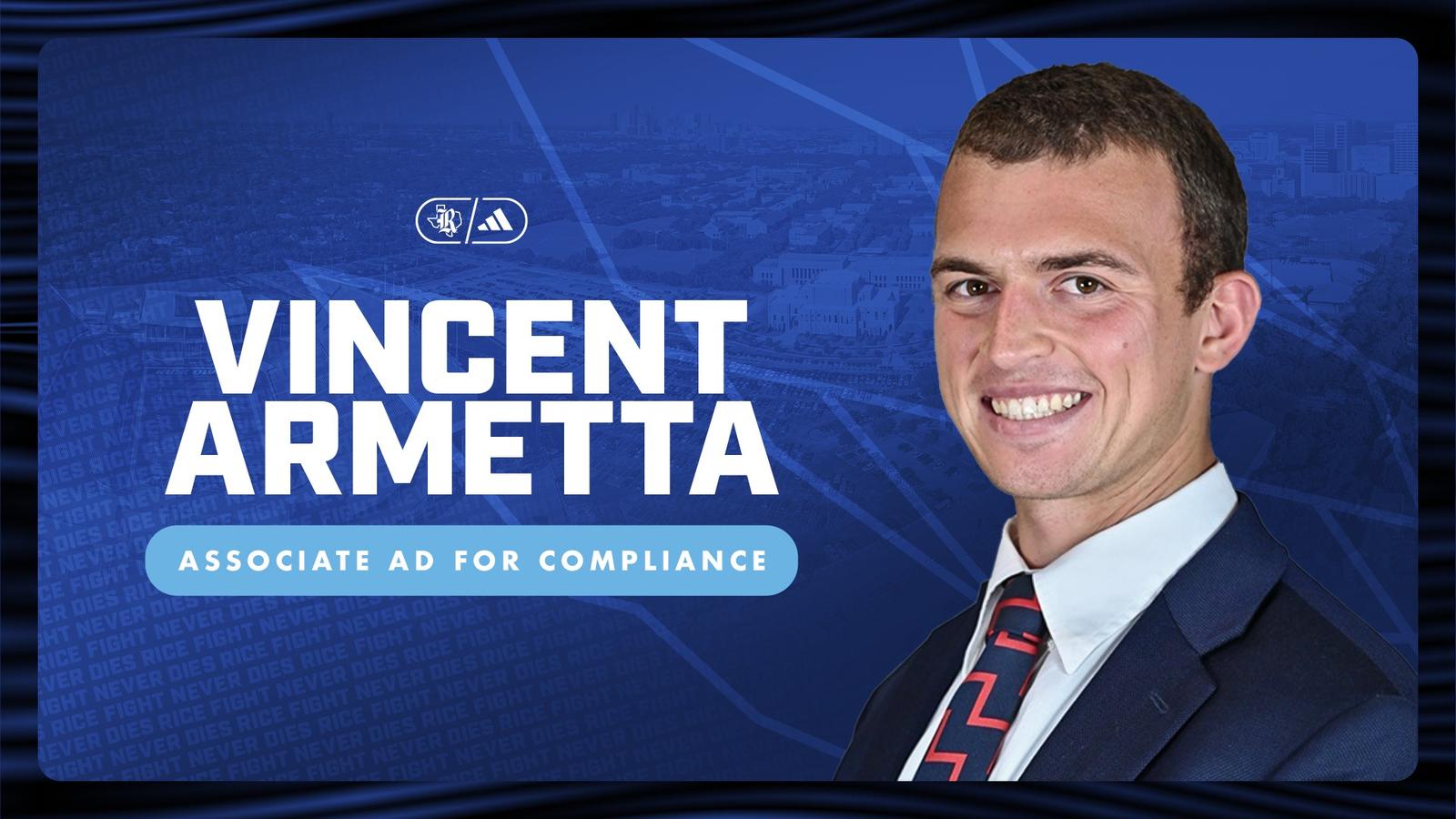 Vincent Rice Clements Rice Athletics Promotes Vincent C. Armetta to Associate AD for ...