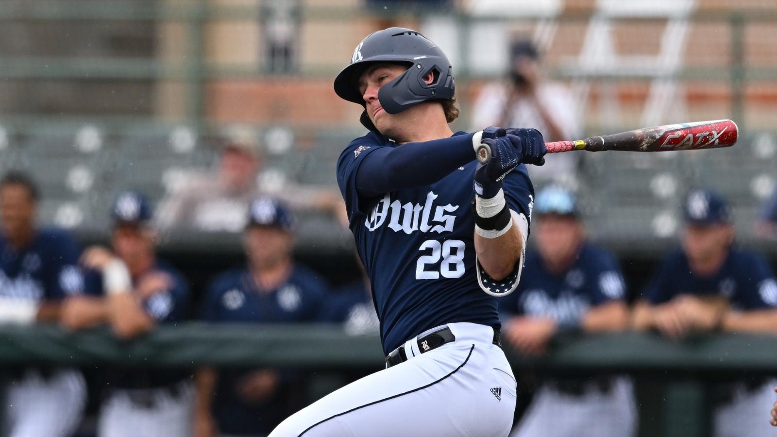 Liam Rice Baseball Owls Host Northwestern to Open 2026 Baseball Season - Rice University ...