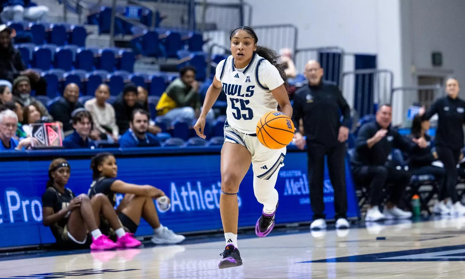 Aaliyah Rice Rice Battles Temple Wednesday Night - Rice University Athletics