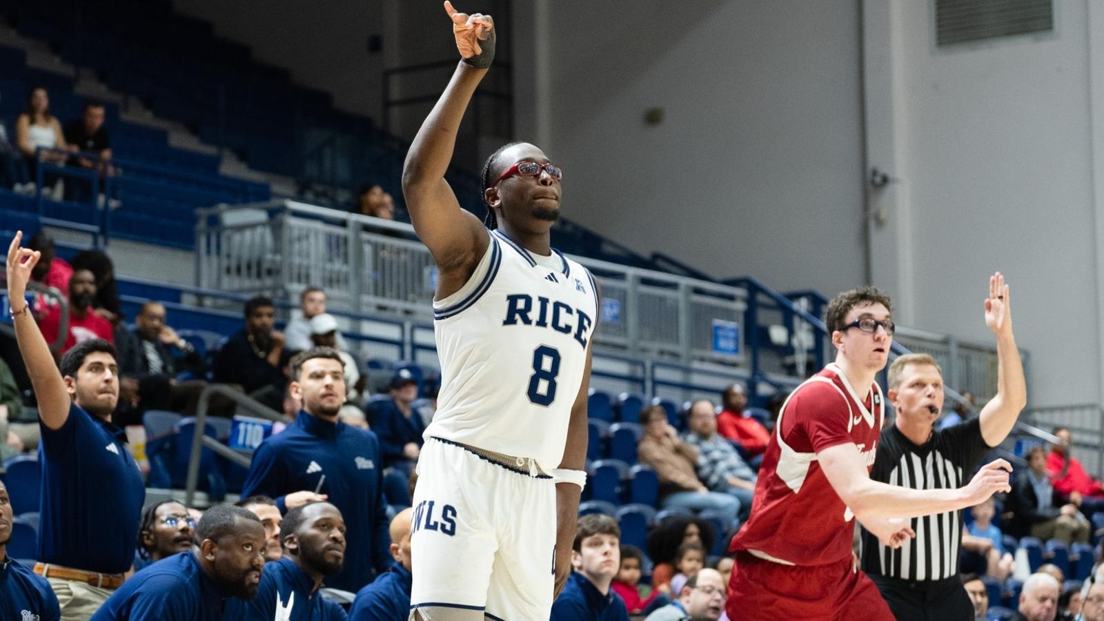 Deon Rice Rice Drops Hard Fought Contest to Temple - Rice University Athletics
