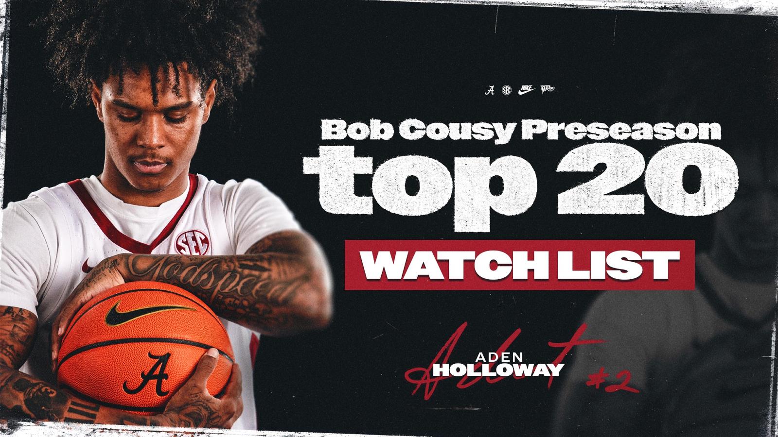 Bob Sign Aden Holloway Named to the 2026-27 Bob Cousy Award Watch List - BVM Sports