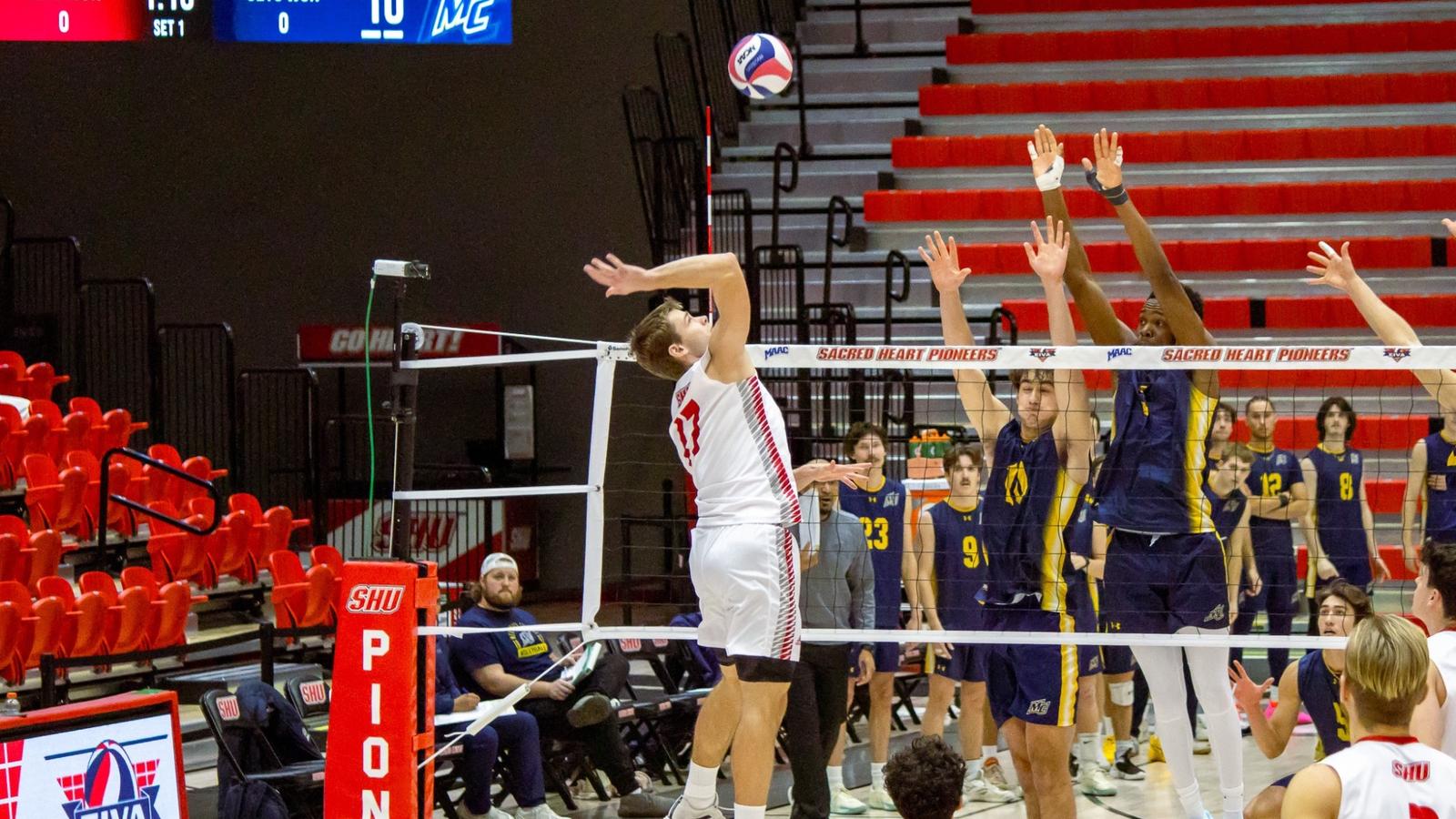 Men's Volleyball Tripped Up at Home Against NJIT - Sacred Heart University