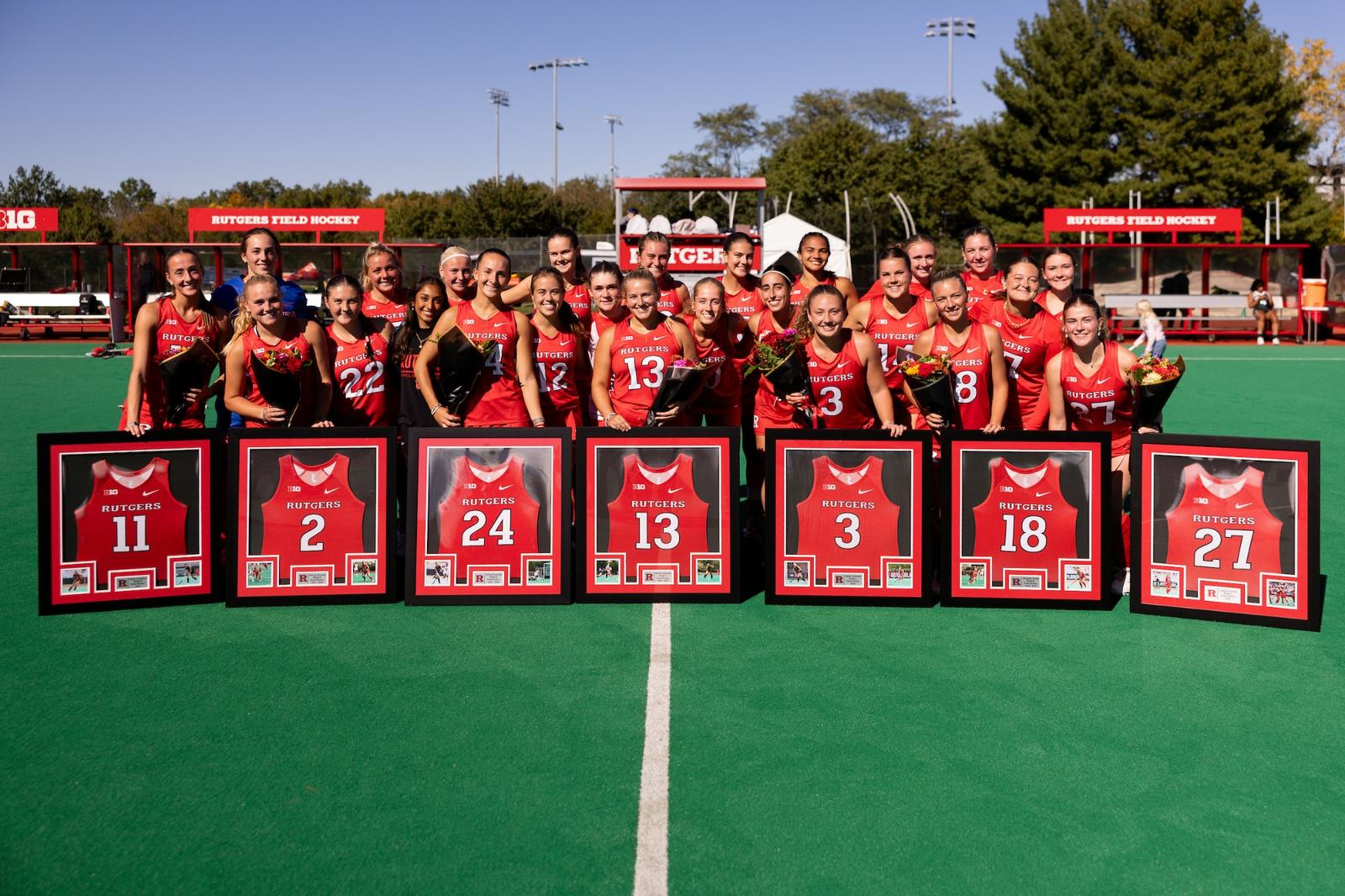 Track Field Front Field Hockey Downs Michigan State on Senior Day - Rutgers University ...