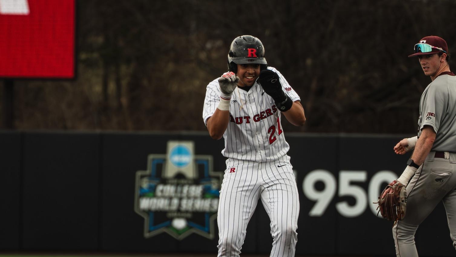 Griffin Rutledge Baseball Slugs Way to Run-Rule Victory at St. Joe's - Rutgers ...