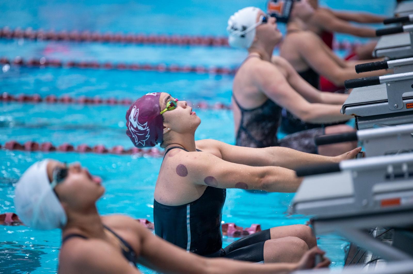 Diving Split Friends Women’s Swim and Dive Splits Tri-Meet, Beating Illinois State and ...