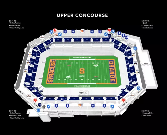 Jma Layout JMA Wireless Dome Maps - Syracuse University Athletics