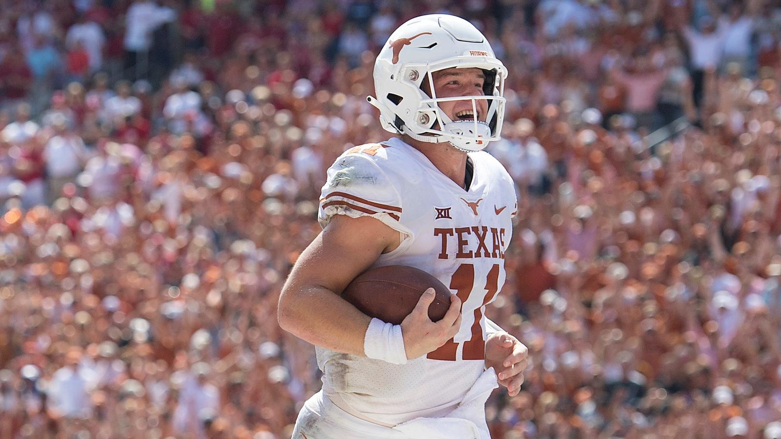 Tyler Ehlinger Ehlinger named The Earl Campbell Tyler Rose Award Player of the Week ...