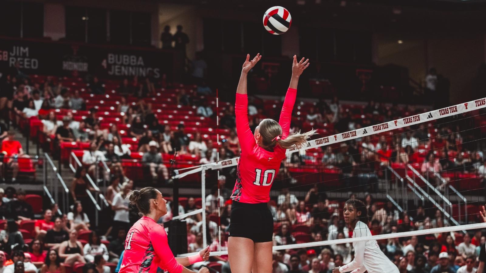 Baylor Map Volleyball falls to Baylor - Texas Tech Red Raiders
