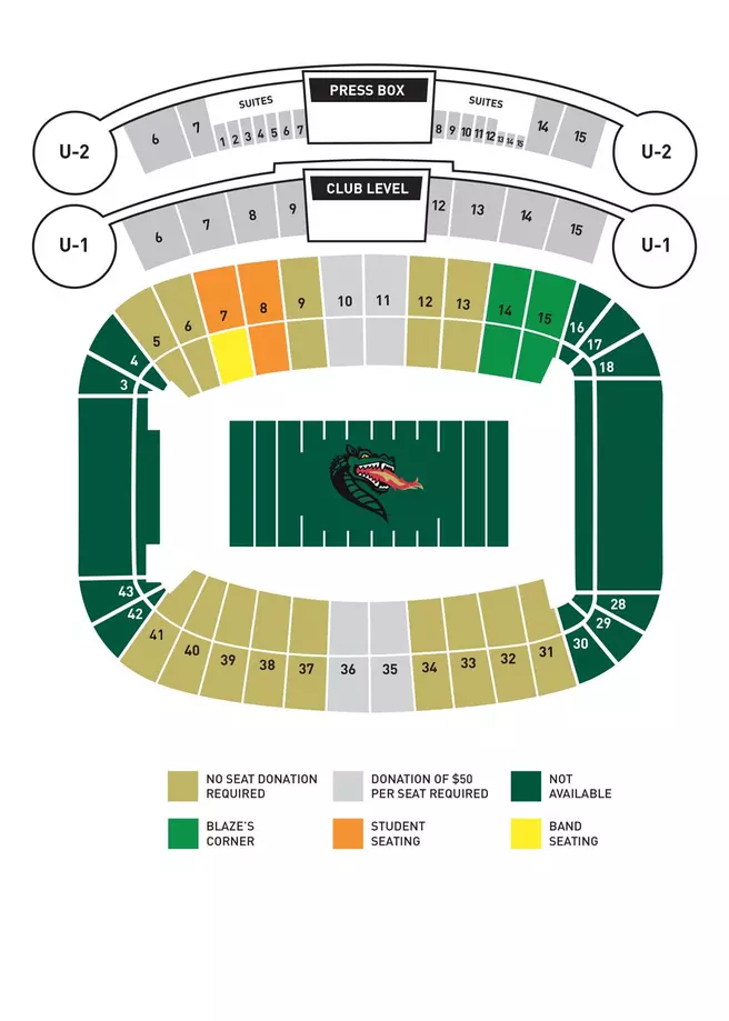 Legion Field Seating Map UAB Athletics