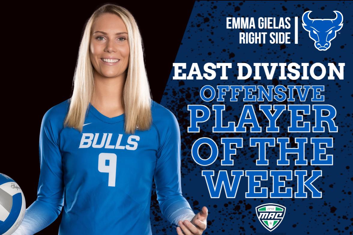 Emma Gielas Earns Final MAC East Offensive Player of the Week Honor ...