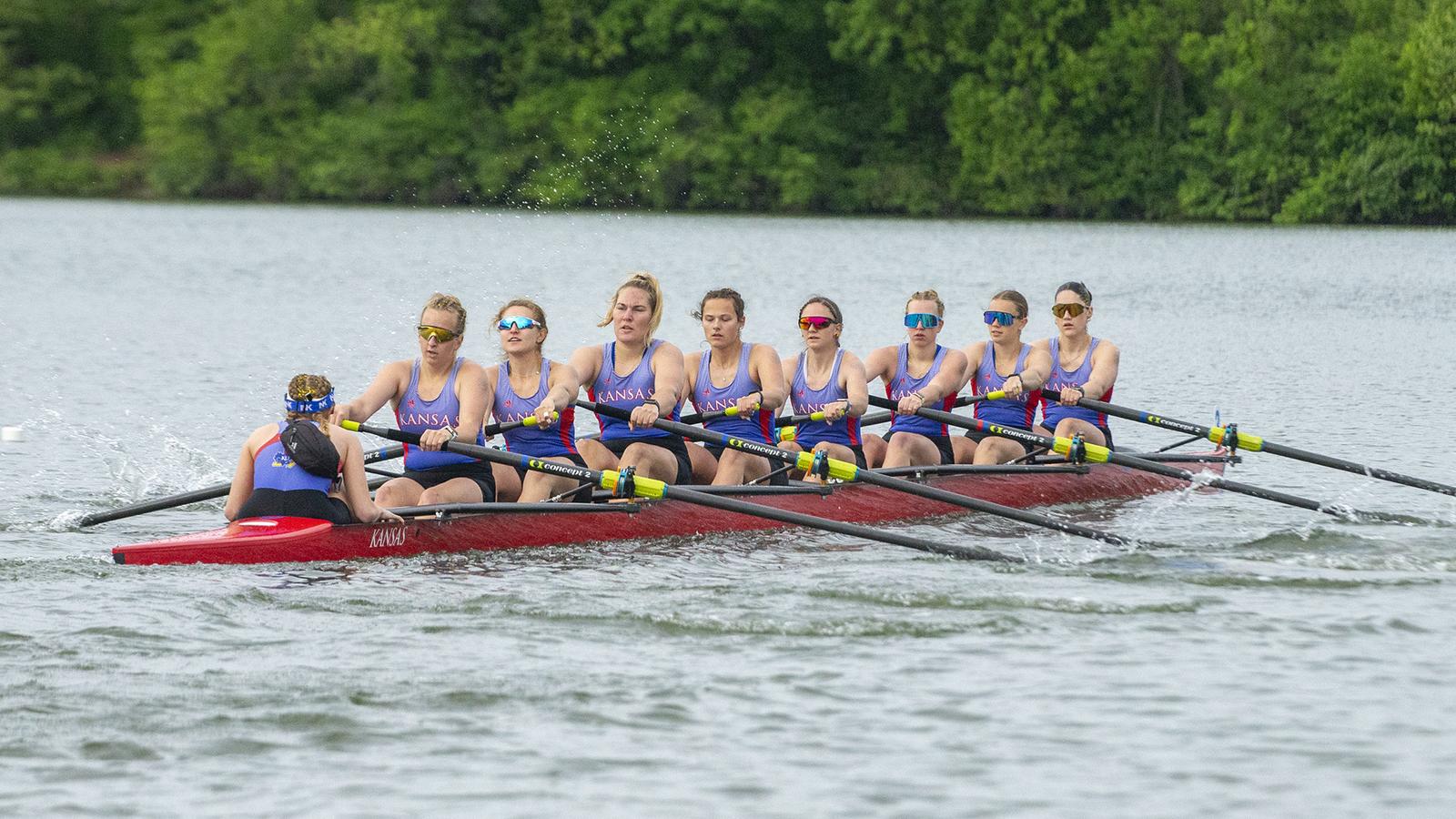 Kansas Rowing's First Eight Earns Big 12 Boat of the Week Honors ...