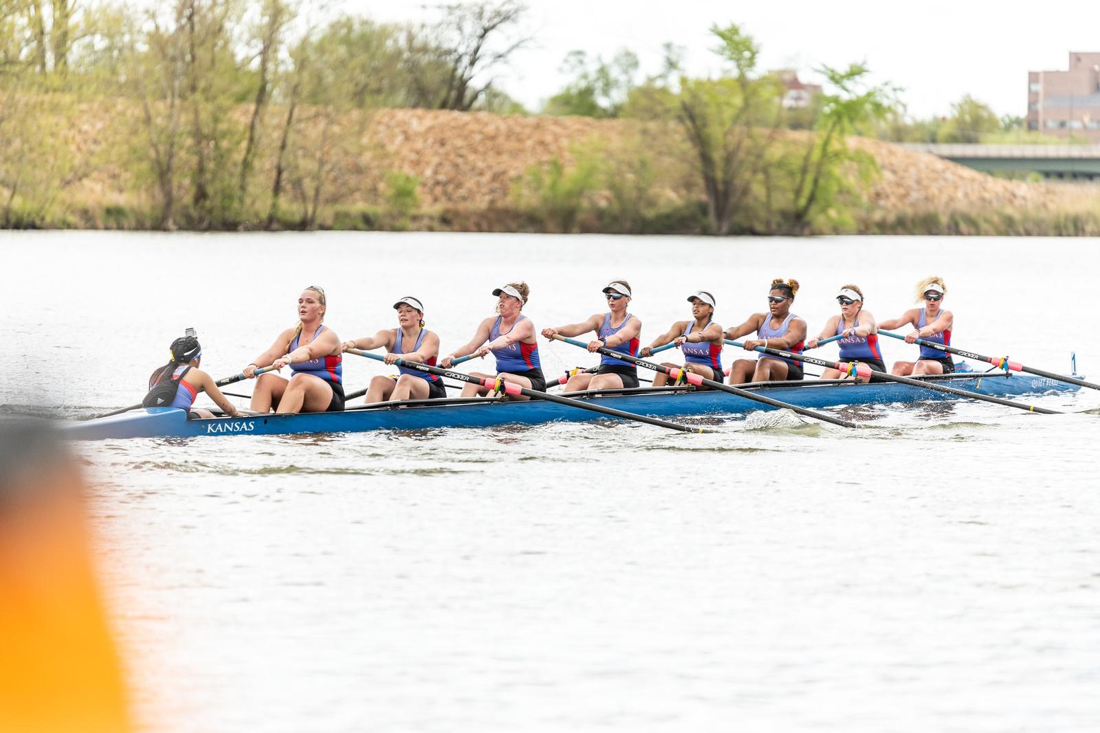 Rowing Places Fifth at Big 12 Championships - University of Kansas