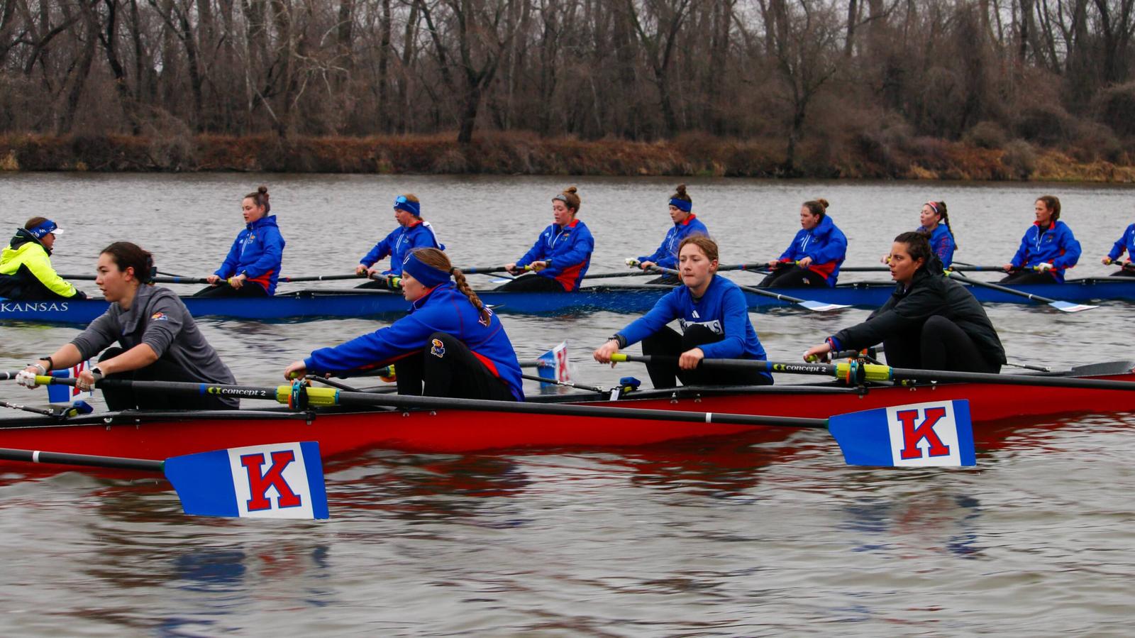 Kes Rowing Kansas Rowing Starts Race Season at Oklahoma - University of Kansas