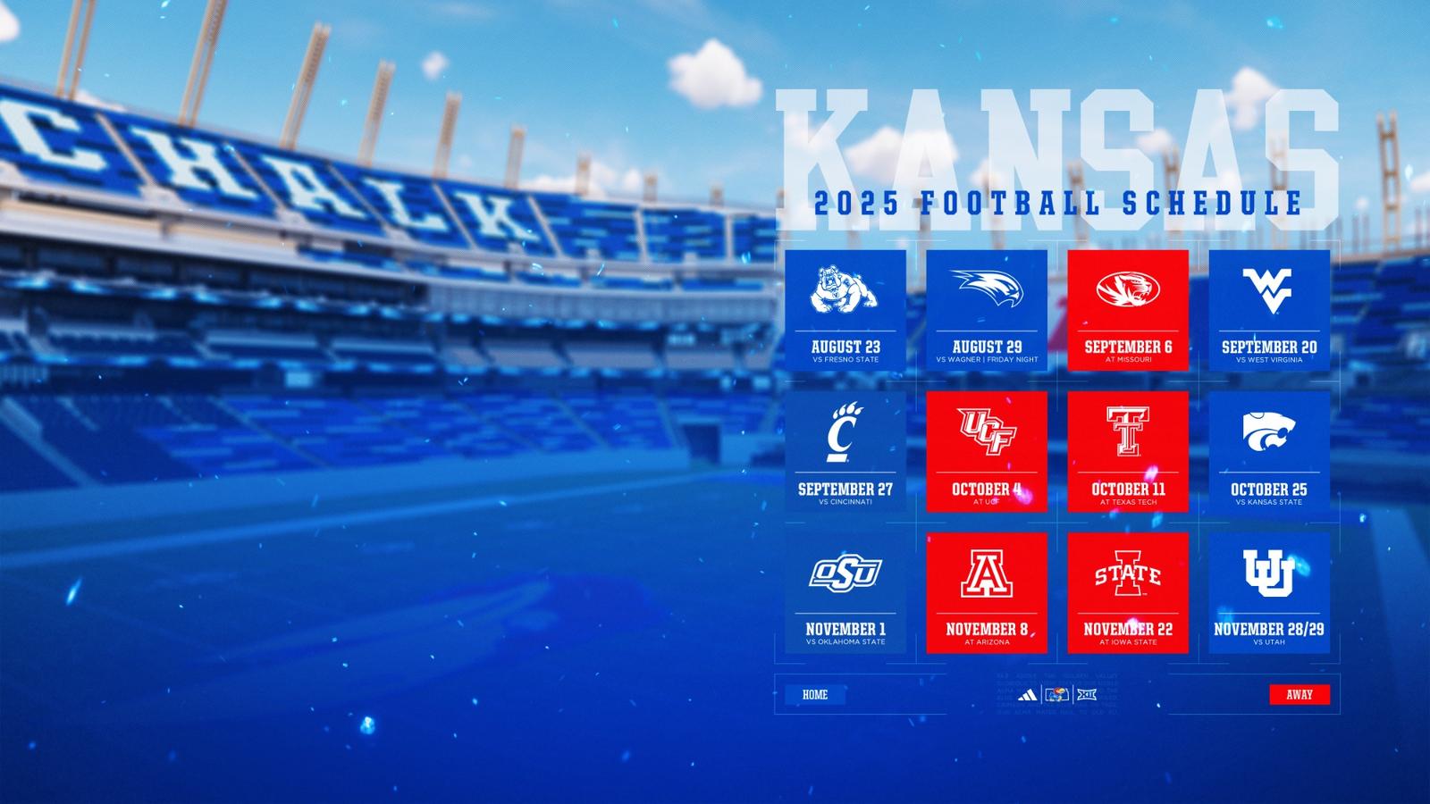 Back in the Booth Kansas Football 2025 Schedule Announced University